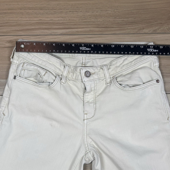 Anthropologie d'Acro and the Buttercup Fit Stet Ivory Wash Denim Jeans 29 - Picture 4 of 5